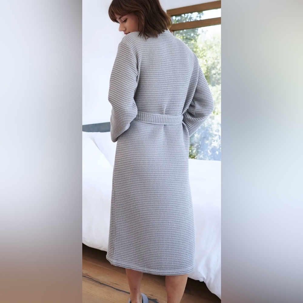 Quince Turkish Waffle Robe - 100% organic Turkish cotton - NWT